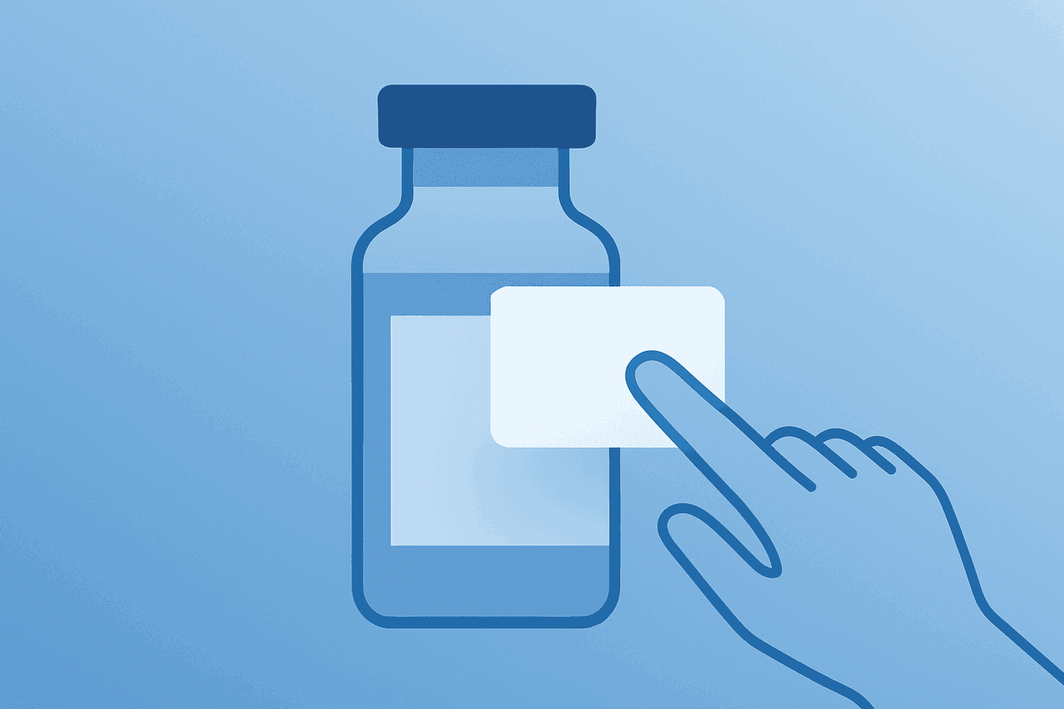 Flat vector medical vial relabeling on a clean gradient background, symbolizing DOJ Reschedules Cannabis and regulatory shift.