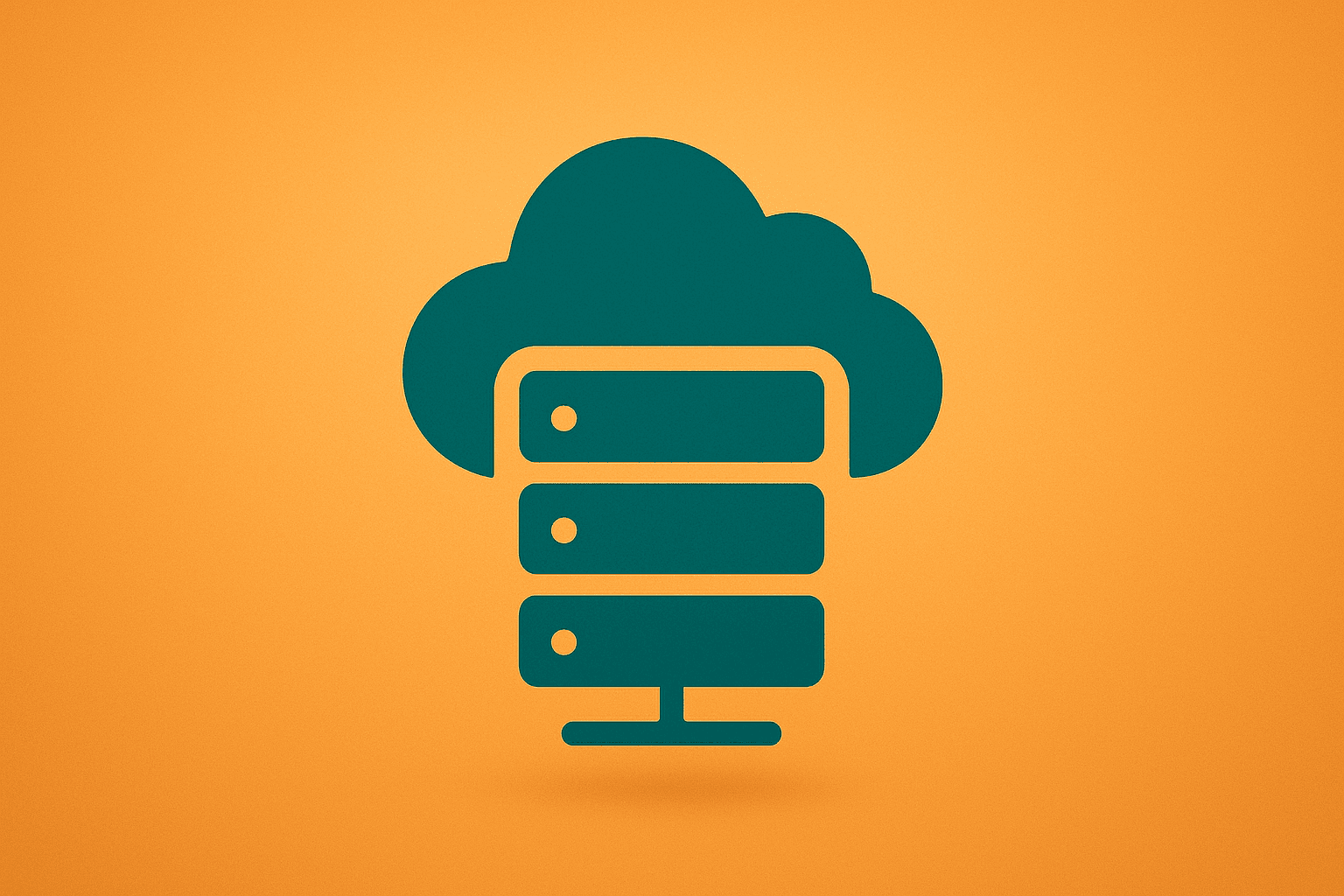 Minimalist vector cloud server icon symbolizing Rumble Acquires Northern Data and Nvidia GPU infrastructure for AI services.