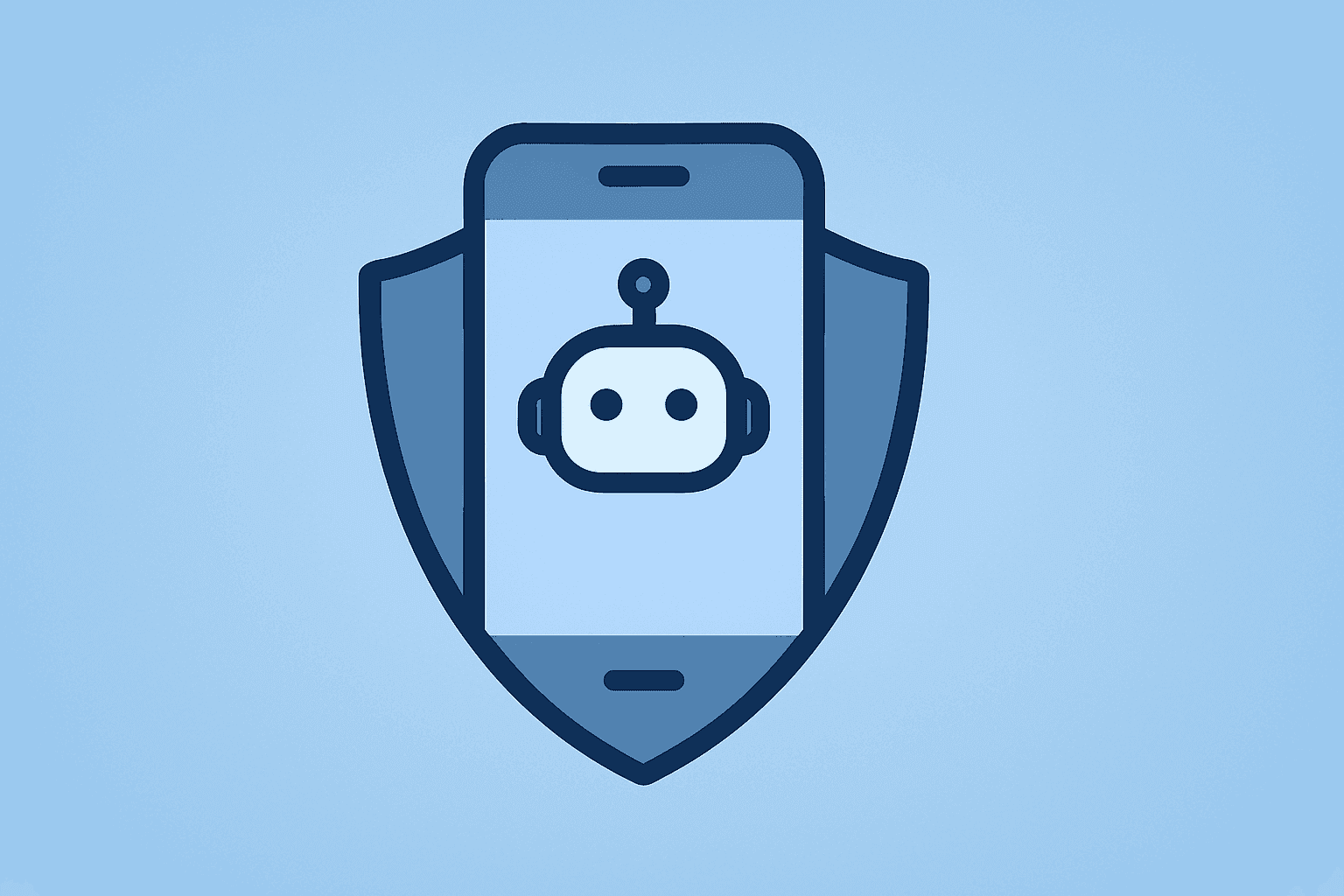 Smartphone in a secure browser shell on a light amber-sand gradient, symbolizing Meta Muse AI privacy and app access.