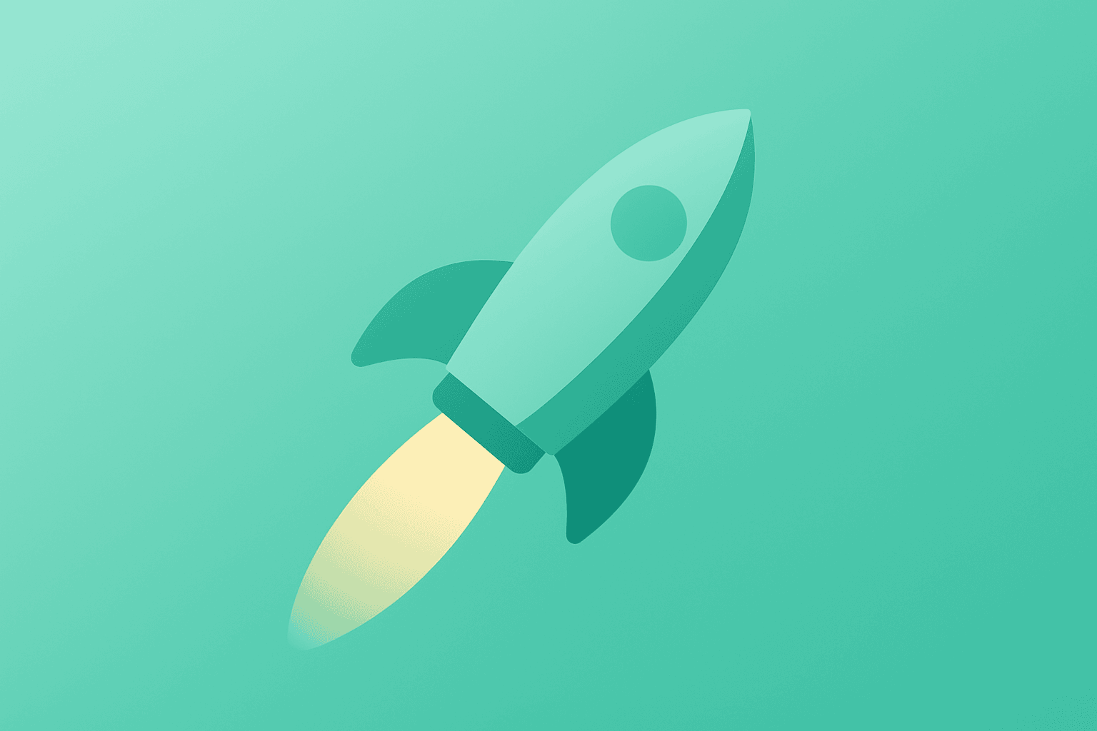 Flat filled satellite and server icon on a light emerald-pearl background symbolizing the SpaceX IPO valuation and cash burn
