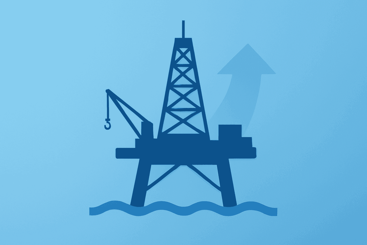 Flat vector of an oilfield service pump symbolizing Halliburton Q2 earnings driven by international revenue.