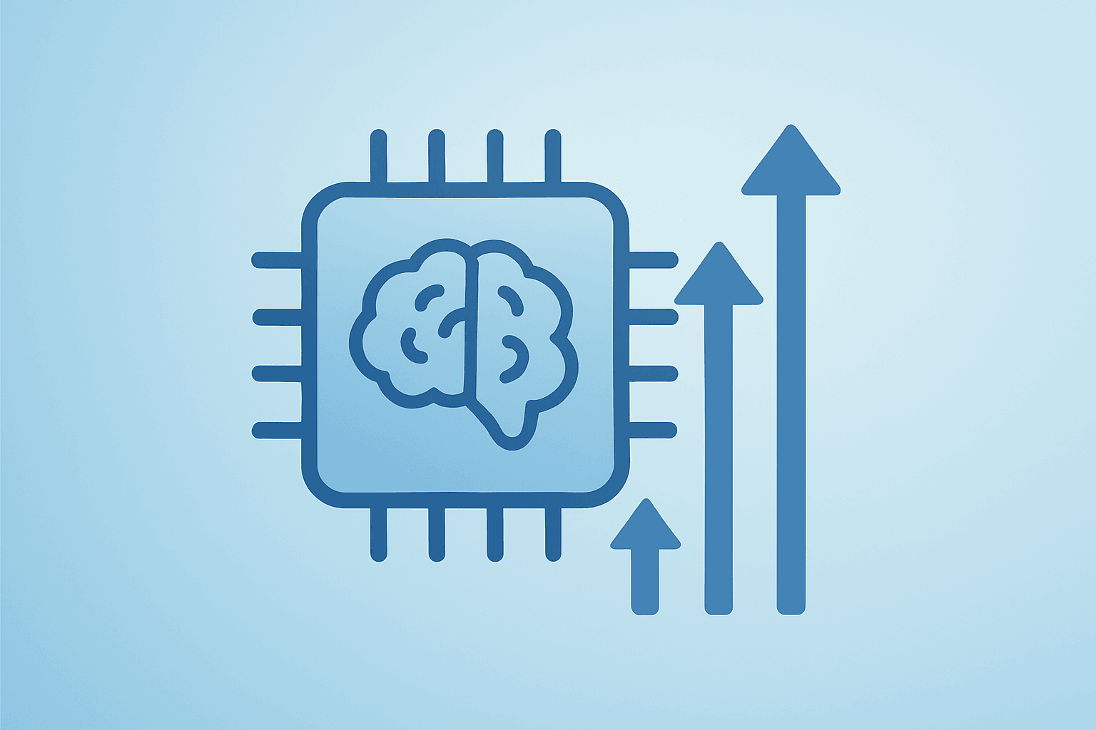 Flat vector of an edge AI chip expanding to symbolize NXP Q2 earnings and strength in software-defined vehicles.
