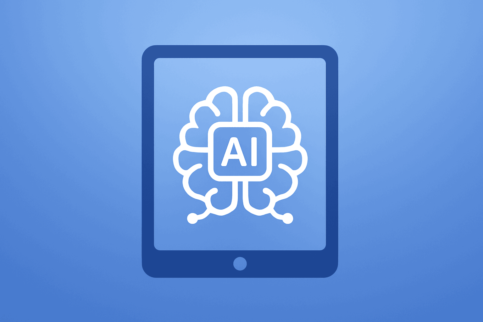 Flat filled vector of a design tablet symbolizing Adobe third-quarter earnings test of AI monetization and CEO succession.
