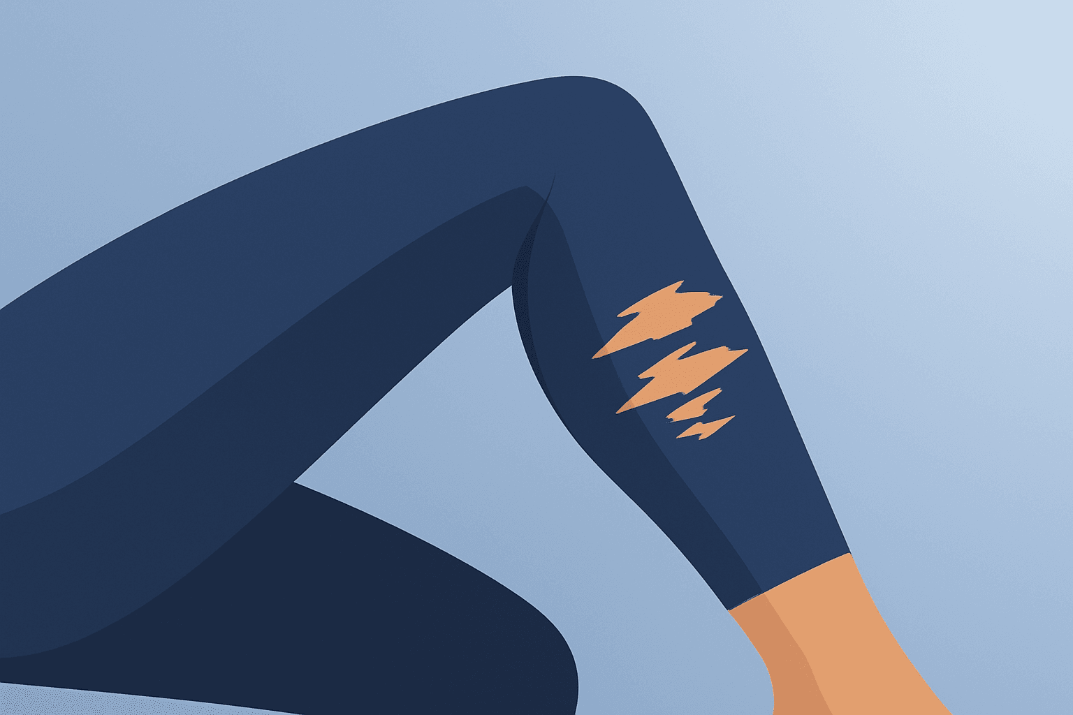 Flat filled vector of an athletic apparel core under pressure, symbolizing Lululemon earnings uncertainty from weak guidance.