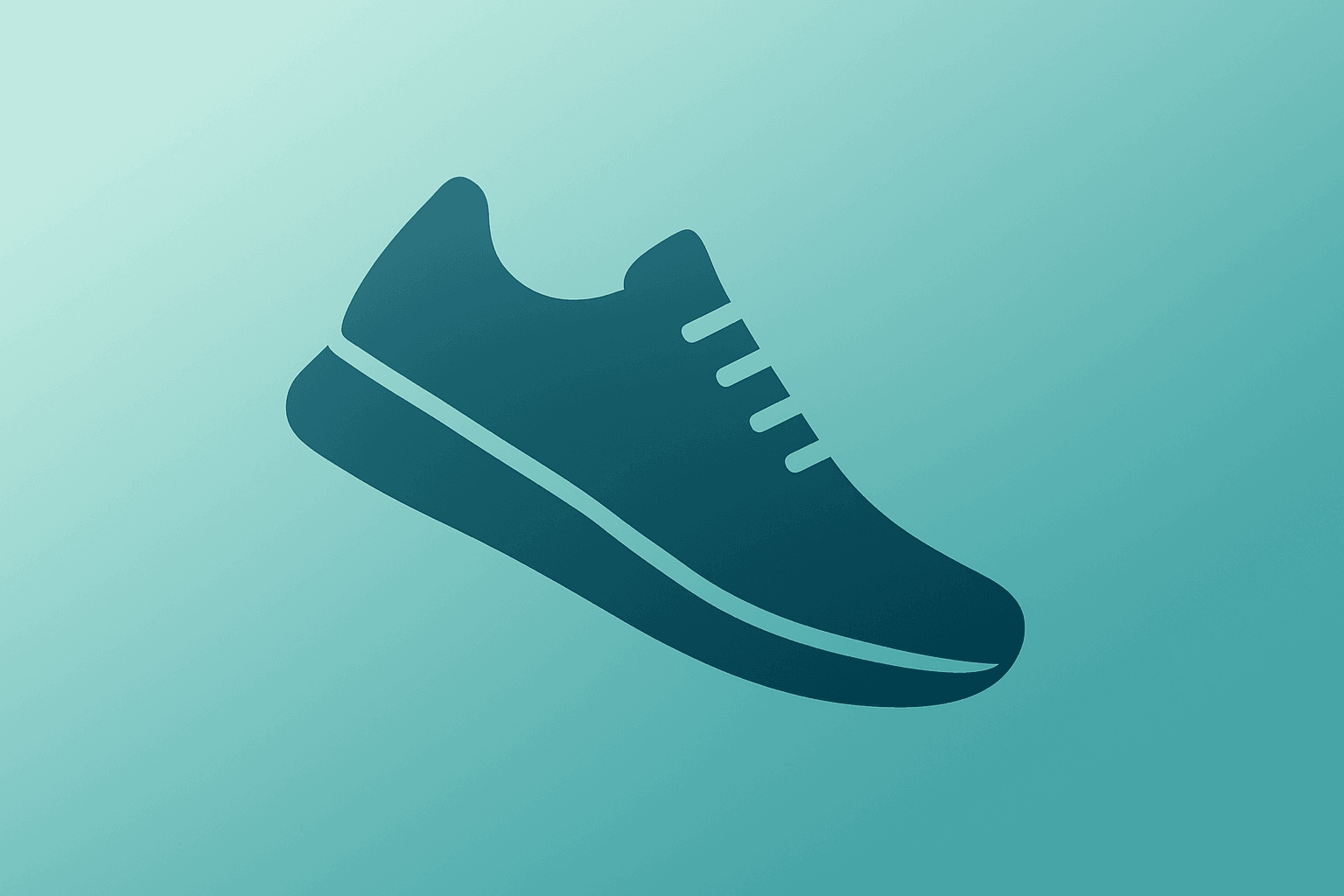 Minimal flat-vector sneaker vault dimming light to symbolize Nike earnings turnaround test with subtle shadow lift
