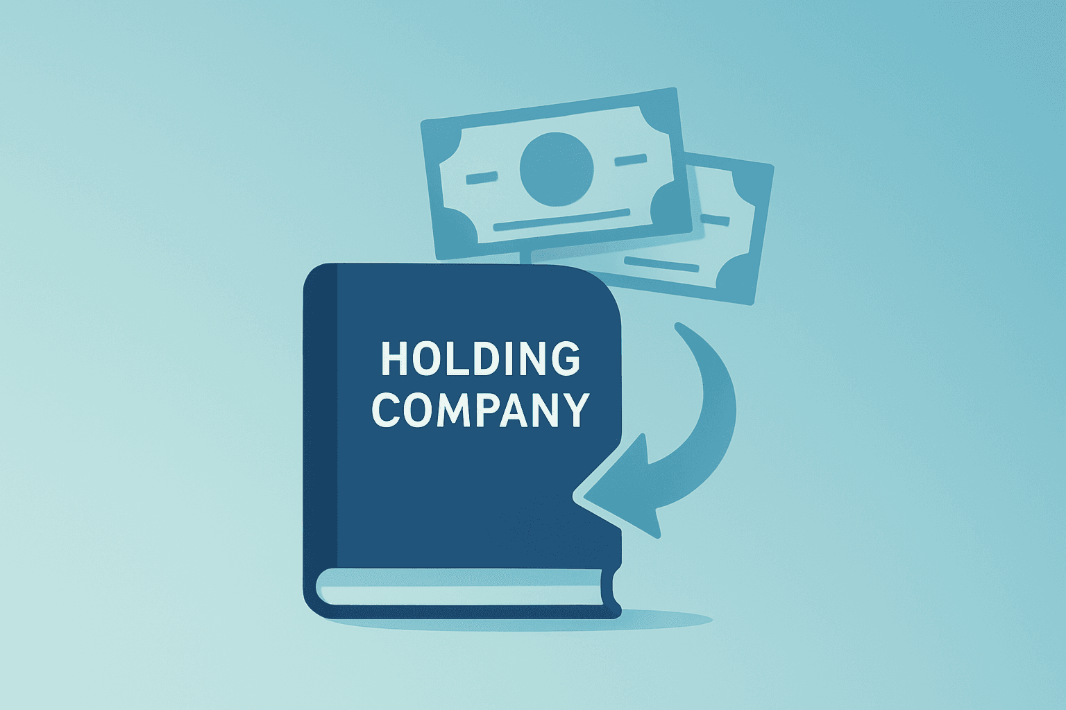 Flat filled vector of a ledger reabsorbing stock certificates to evoke Berkshire Hathaway buybacks and approval.