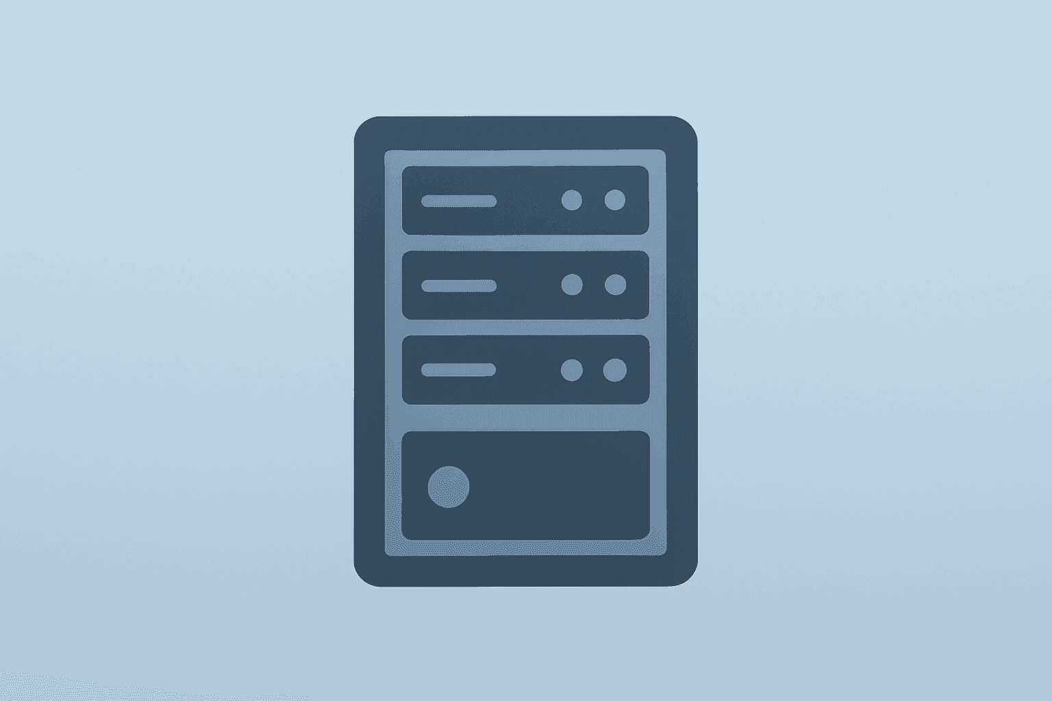 Flat vector cover showing a server rack with dimmed network lights to evoke the Meta outage and disclosure questions.