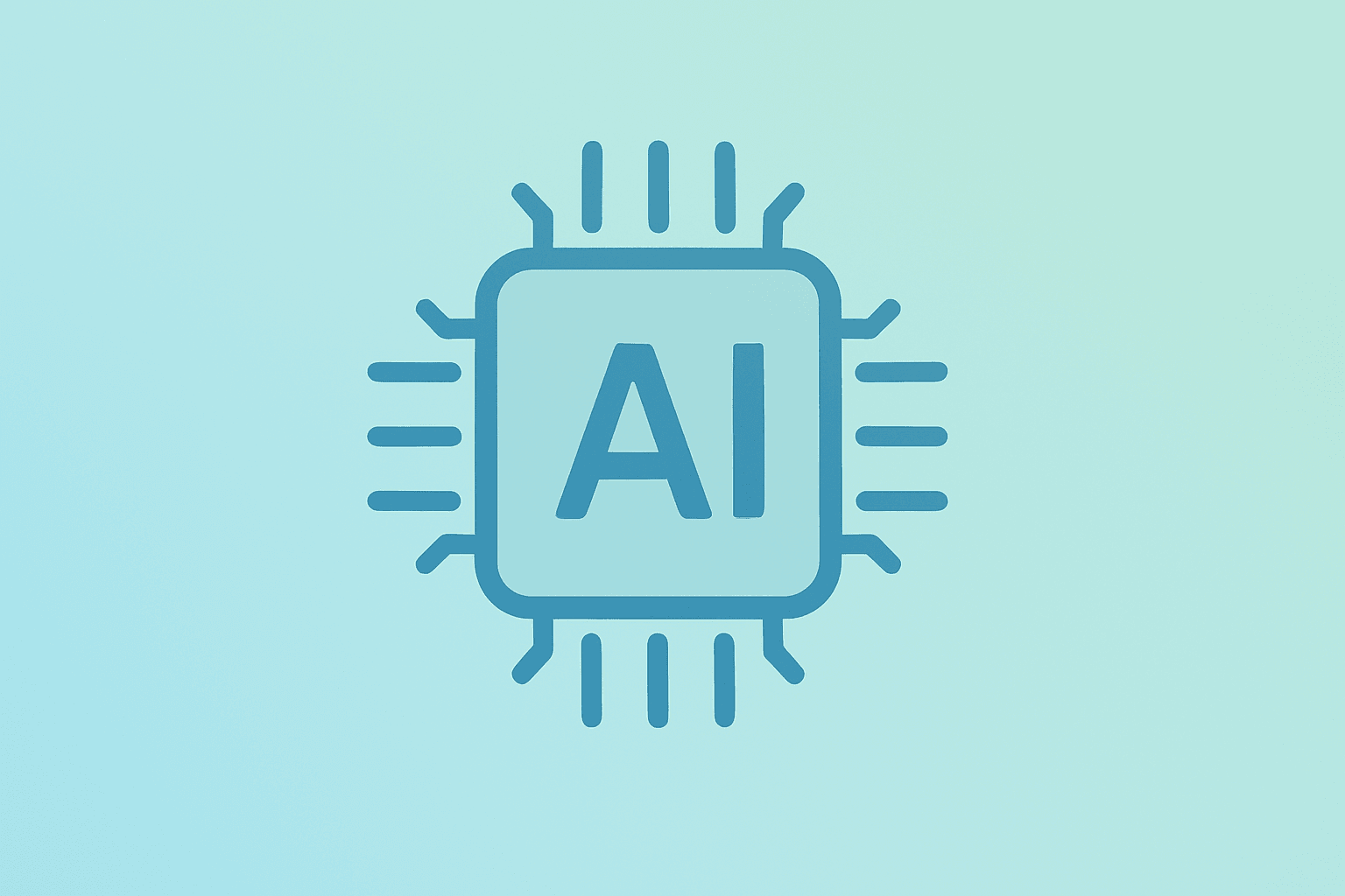 Flat vector showing a server-chip hybrid symbolizing AI-driven earnings and Fed policy easing for S&P 500 2026 forecast