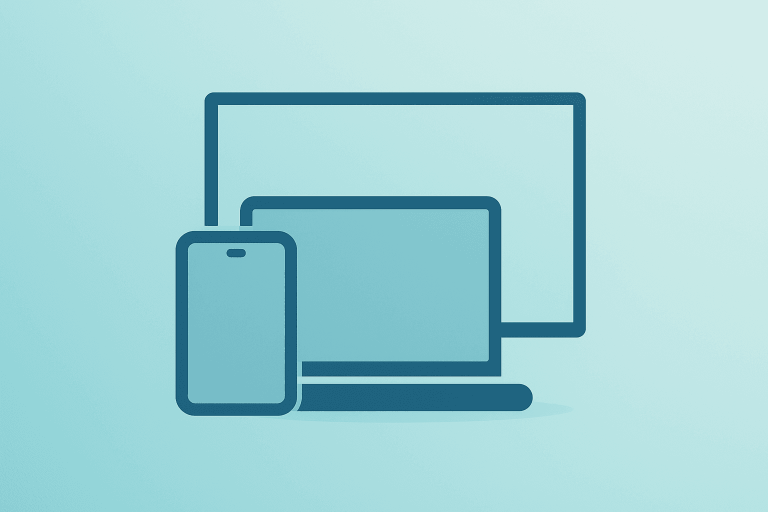 Flat vector of a retail electronics icon fused with layered devices and a pulse to symbolize Best Buy earnings guidance lift.