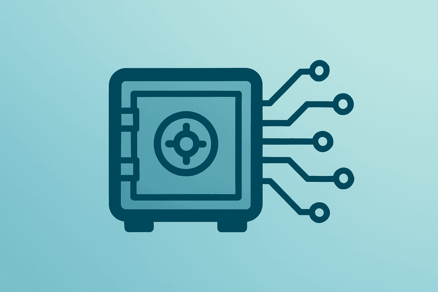 Flat-vector bank vault fused with expanding circuit to symbolize U.S. Bancorp Q2 2026 earnings momentum and fee growth.
