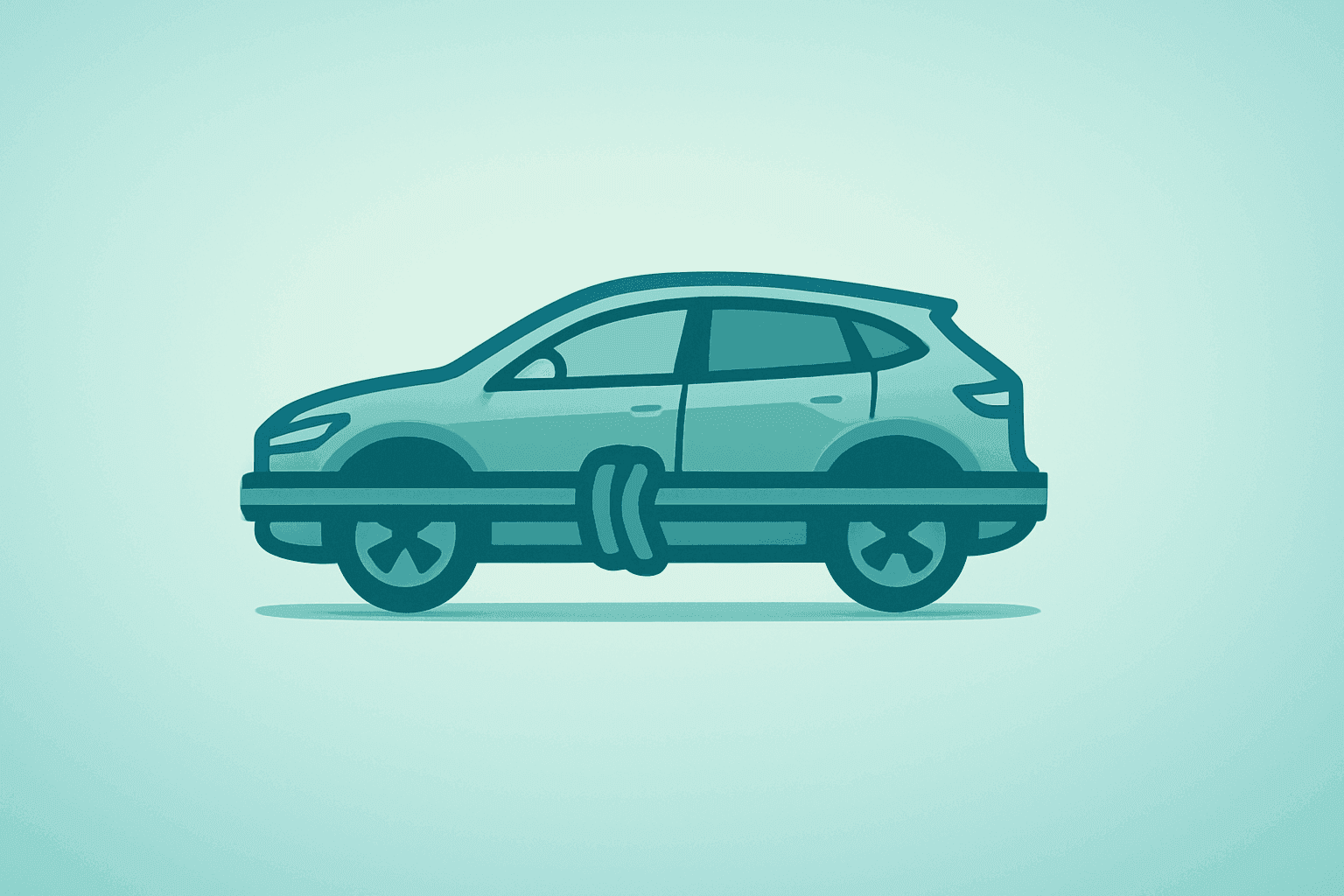 Flat vector cover of a stylized EV with a tightening cloak illustrating NIO Q1 2026 Results and margin strain.