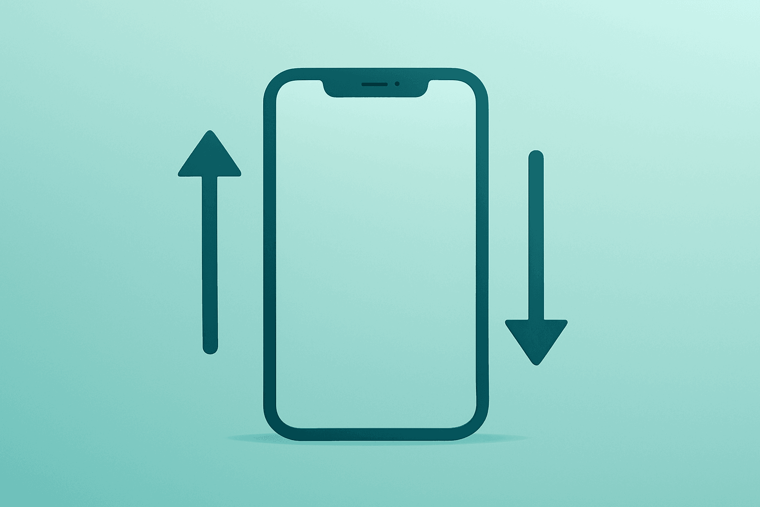 Flat vector smartphone module under subtle tension symbolizing Apple earnings and options-priced post-report volatility.