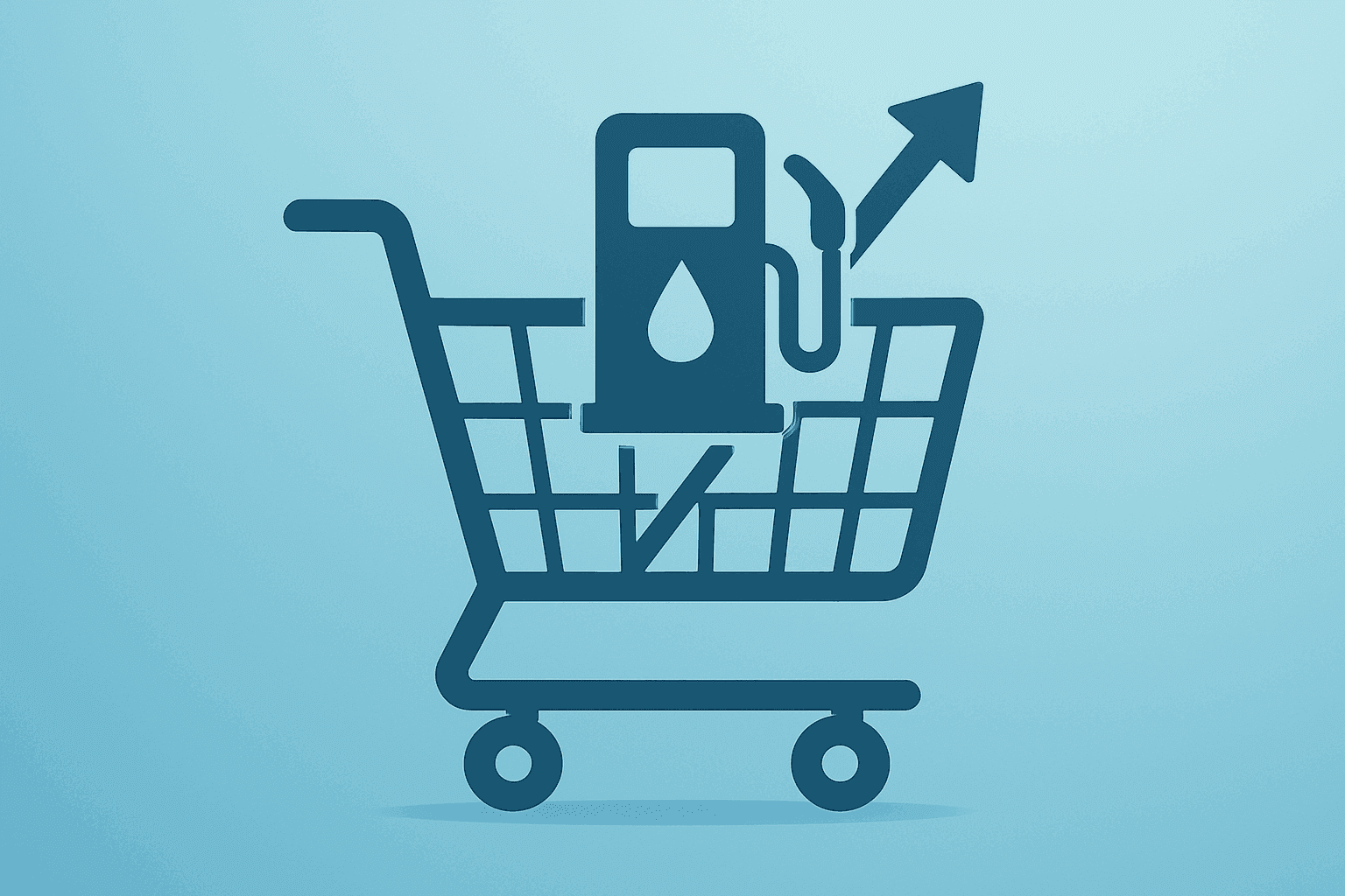 Gasoline pump under pressure symbolizing Iran war fuel shock and University of Michigan consumer sentiment decline.