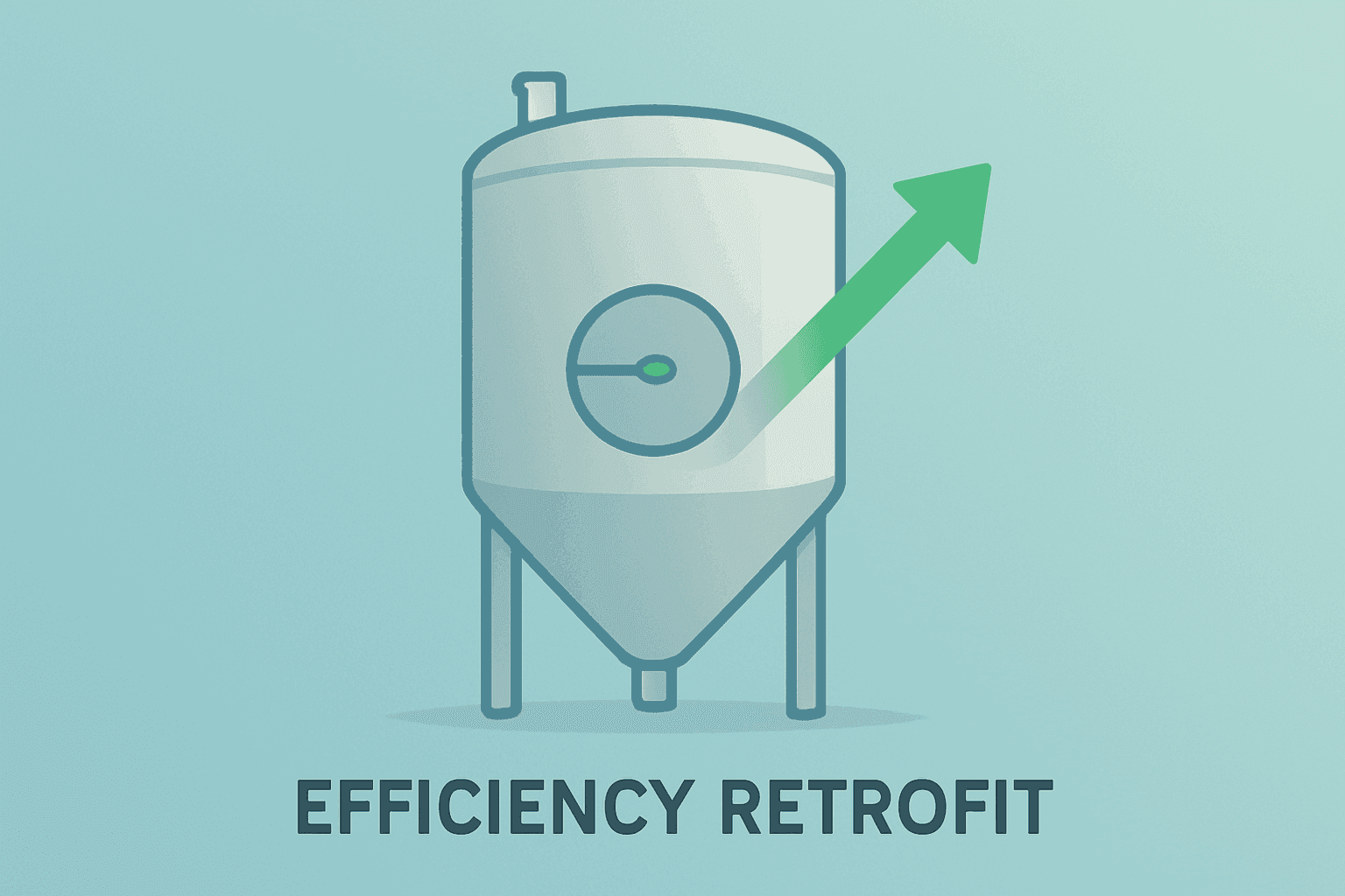 Brewery fermenter undergoing a calm efficiency retrofit to symbolize the Heineken CEO appointment and EverGreen focus.