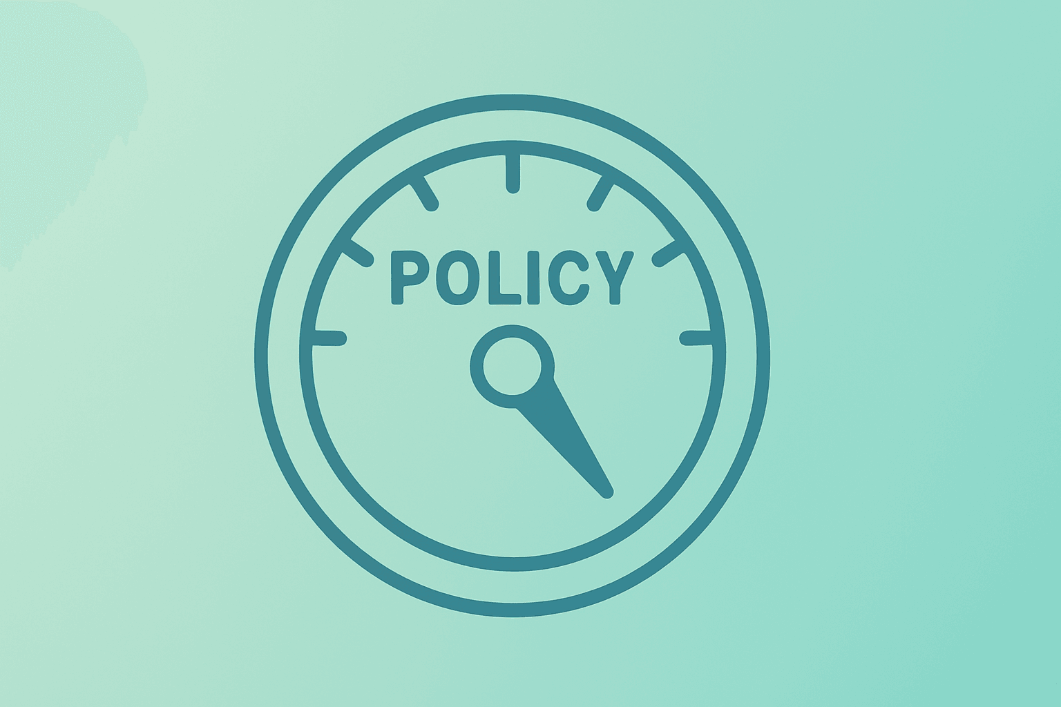 Flat vector editorial cover of a policy dial signaling a conditional pause and highlighting Fed September rate hold.