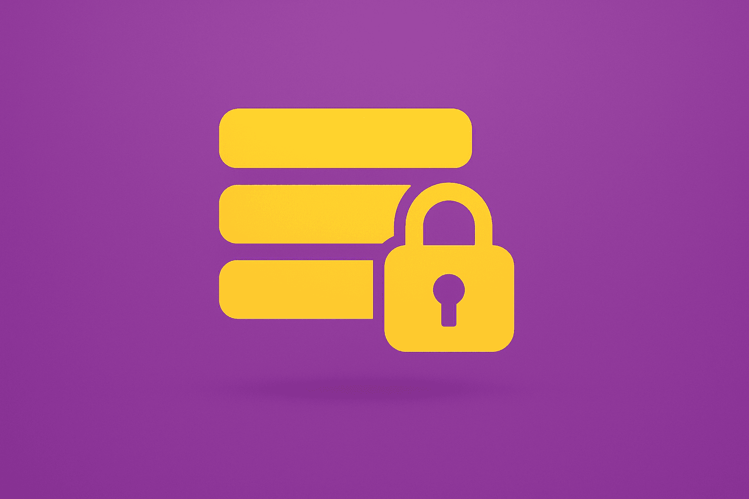 Flat vector of a ledger stack secured by a steady vault lock to symbolize Warren Buffett retirement and stock retention.