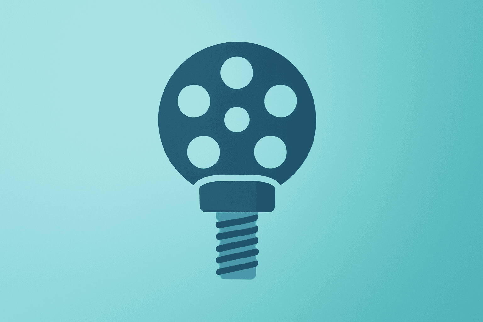 Centered flat-vector film reel merging with a support bolt to symbolize Elon Musk Invests in Skydance and liquidity aid.