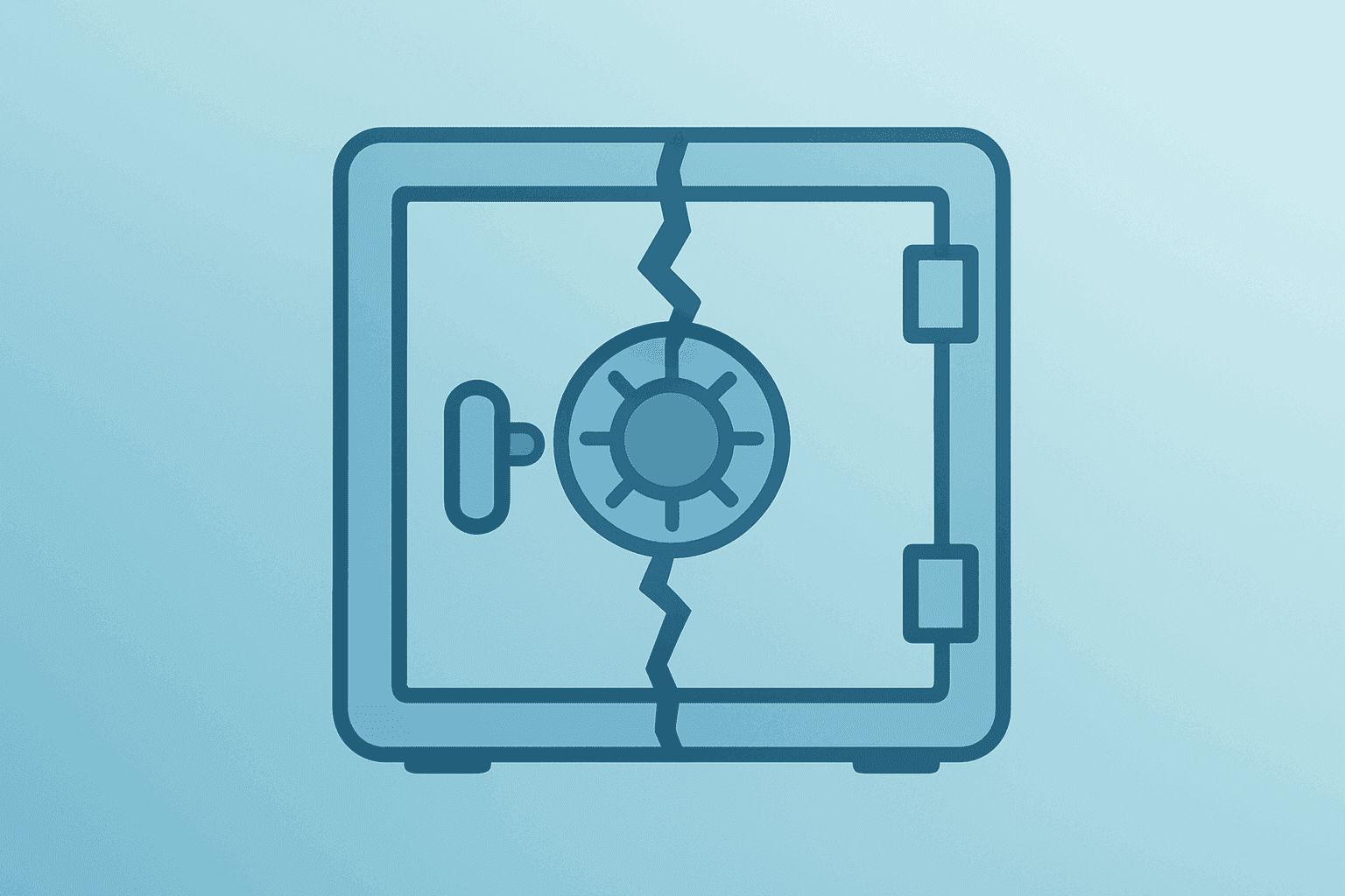 Flat-vector server shard fraying to symbolize OpenAI safety leader quits and broken development culture.