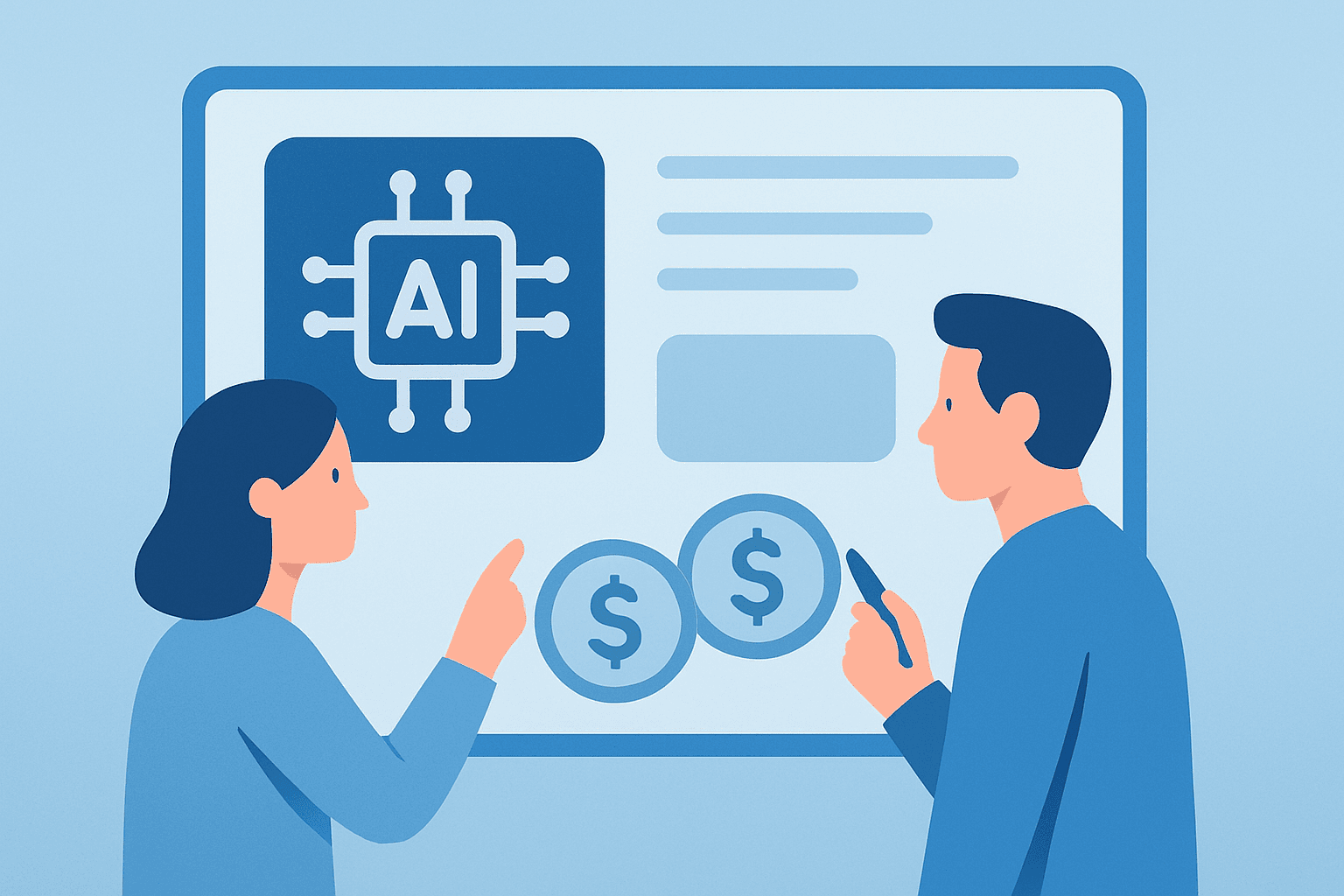 Flat vector of a design-platform server tile symbolizing AI monetization and enterprise growth for Figma earnings.