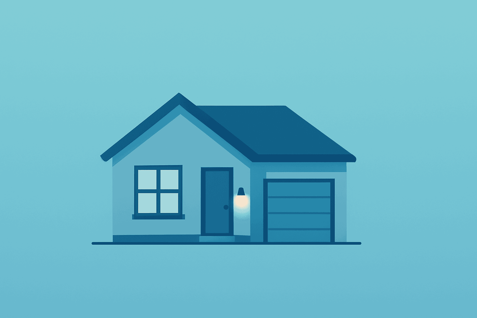 Flat vector model home with dimming porch light symbolizing KB Home Q3 results and trimmed margin guidance tradeoff.