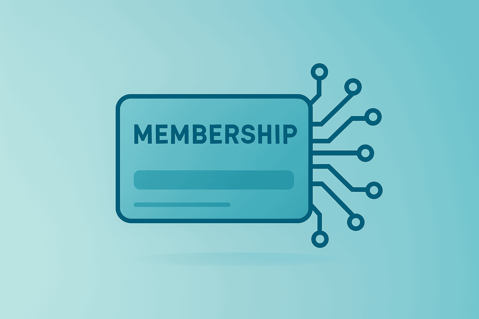 Flat vector retail-club icon with membership card and fuel pump symbols illustrating BJ's Q1 earnings growth.