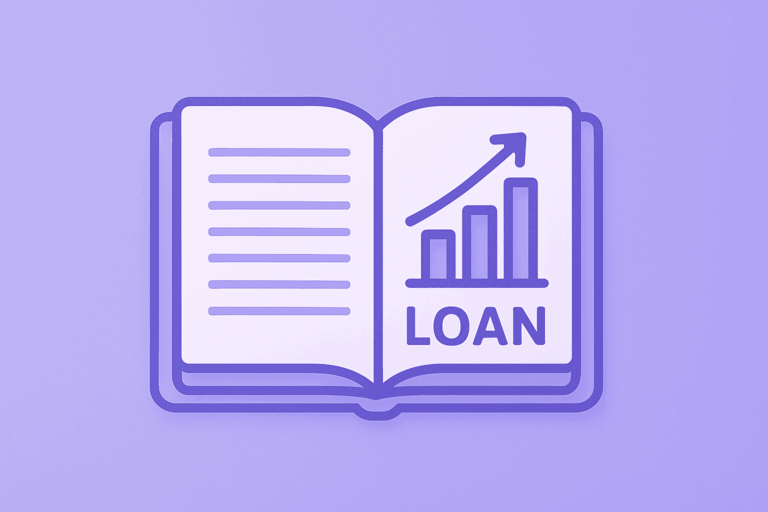 Flat vector of a bank ledger expanding to show loan and deposit growth, portraying First Bank Q2 2026 earnings momentum.