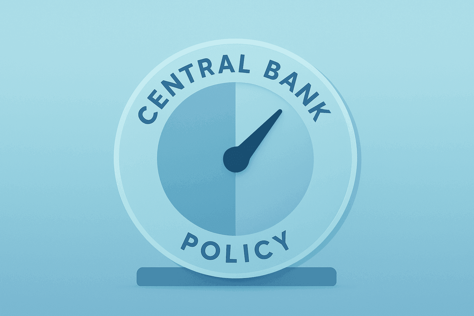 Vault merged with a split policy dial illustrating Fed Holds Rates and committee dissent ahead of chair change.