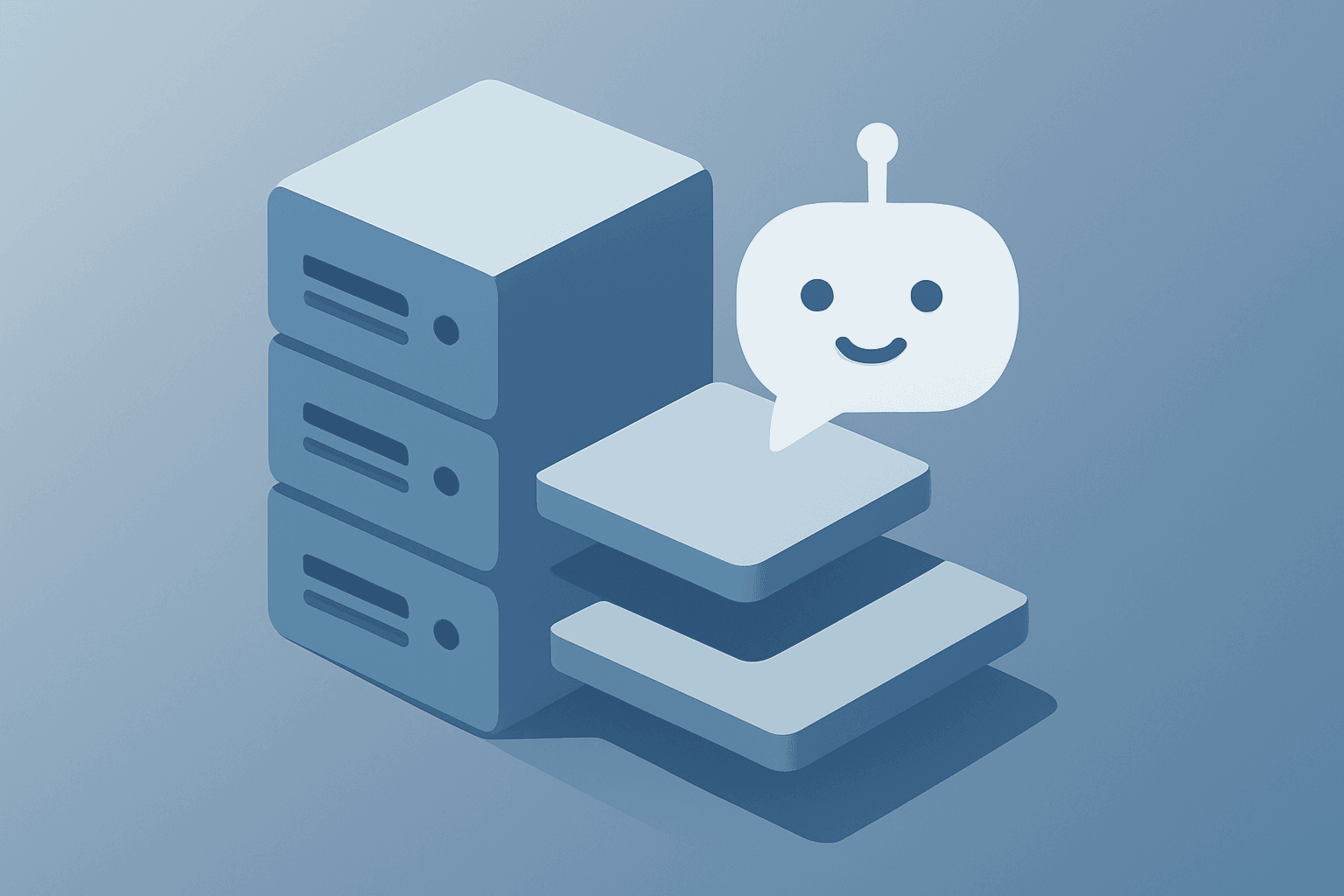 Flat vector of a server stack expanding outward to symbolize the OpenAI IPO and ChatGPT's move to a revenue super app.