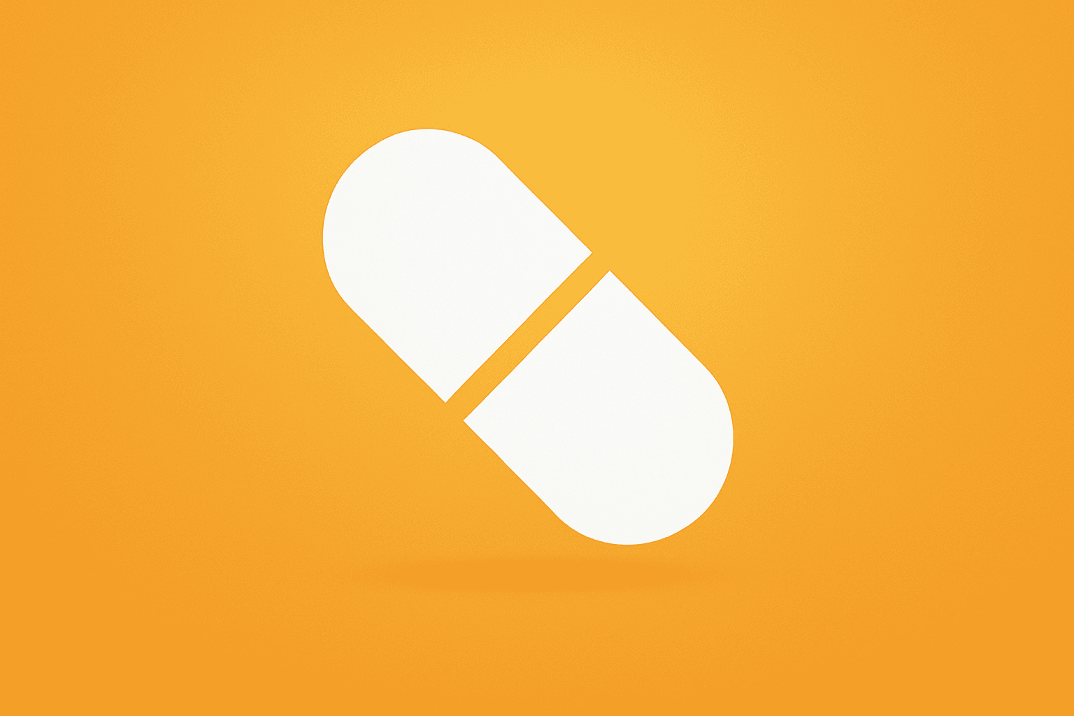 Horizon-split vector with a pill on yellow background representing Pfizer to buy Metsera legal risk.