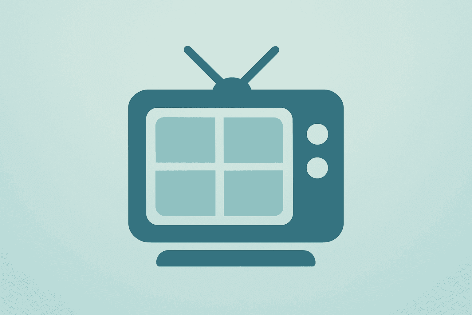 Flat filled vector of a streaming server shell dimming with a fractured ribbon, symbolizing Netflix earnings and ads.
