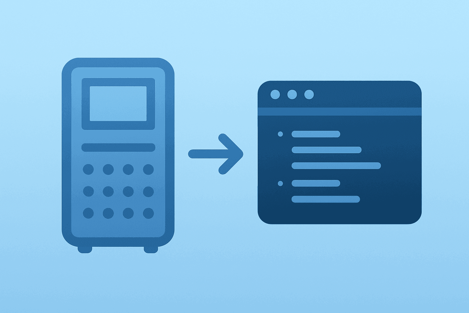 Flat filled vector of a server merging with a code editor to symbolize the SpaceX Cursor acquisition and IPO risk.
