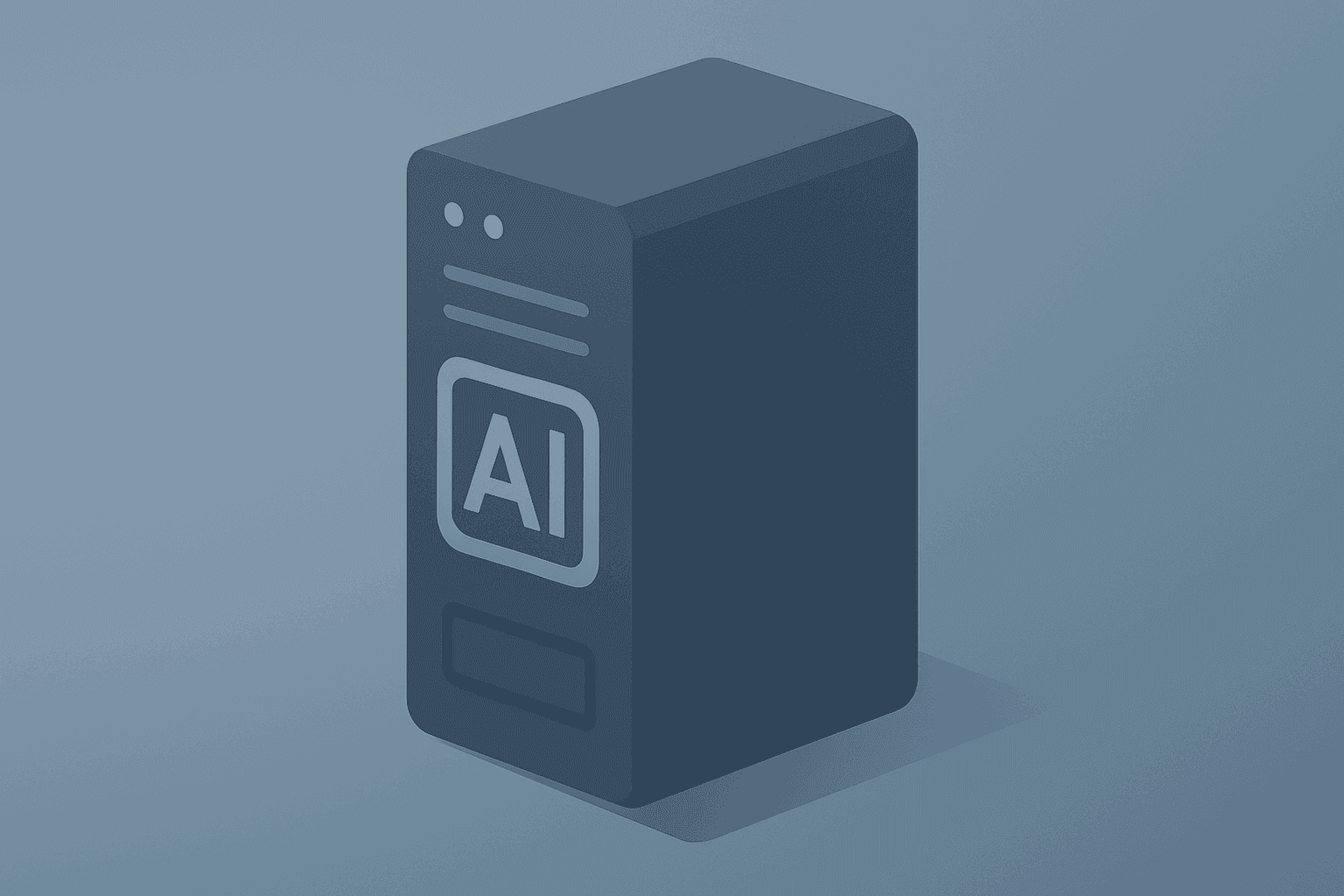 Flat filled vector of a server with a dimmed compute core and ledger strip symbolizing SentinelOne Q2 earnings split.