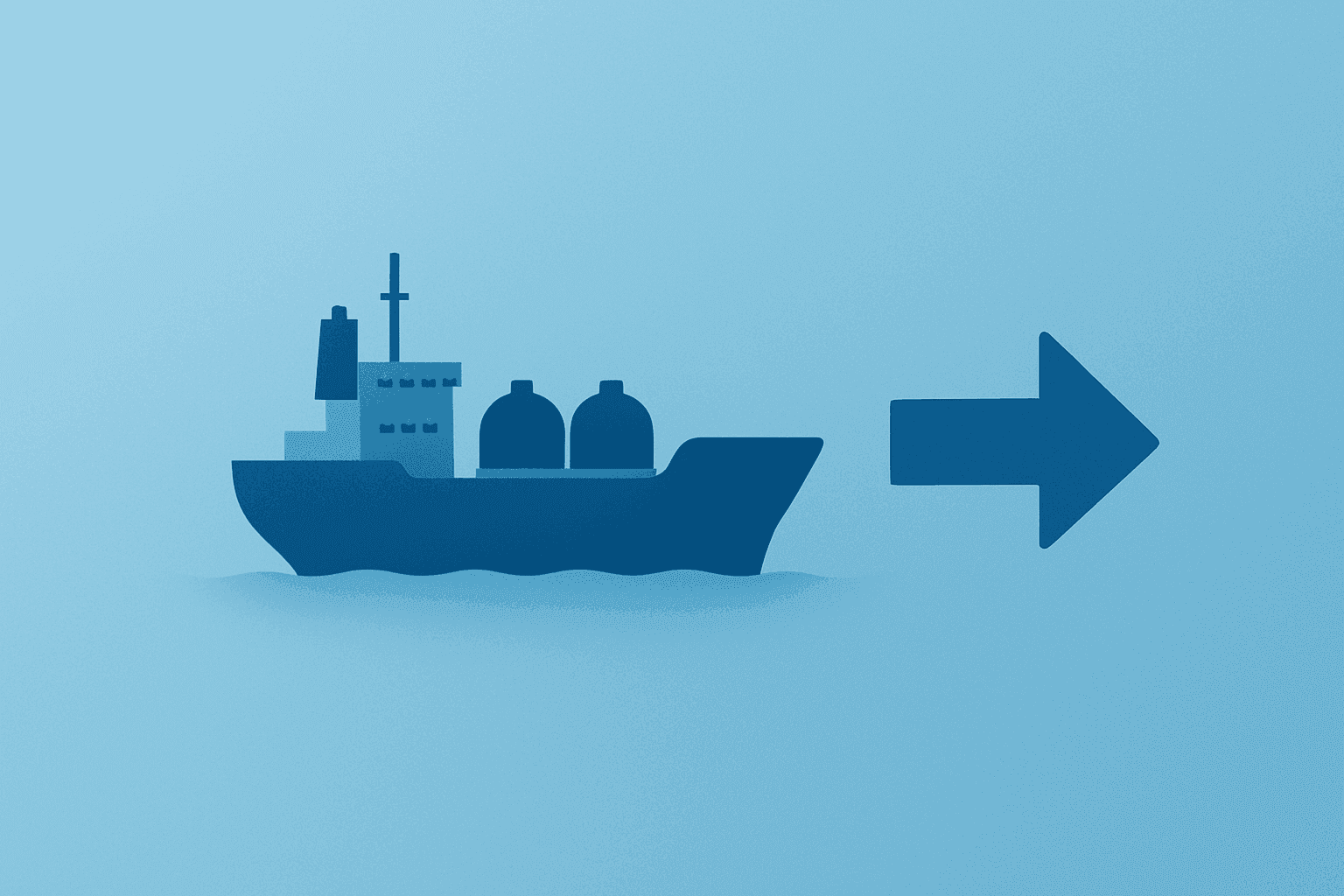 Oil tanker departing a convoy to symbolize UAE exits OPEC and the shift in cartel cohesion amid shipping disruptions