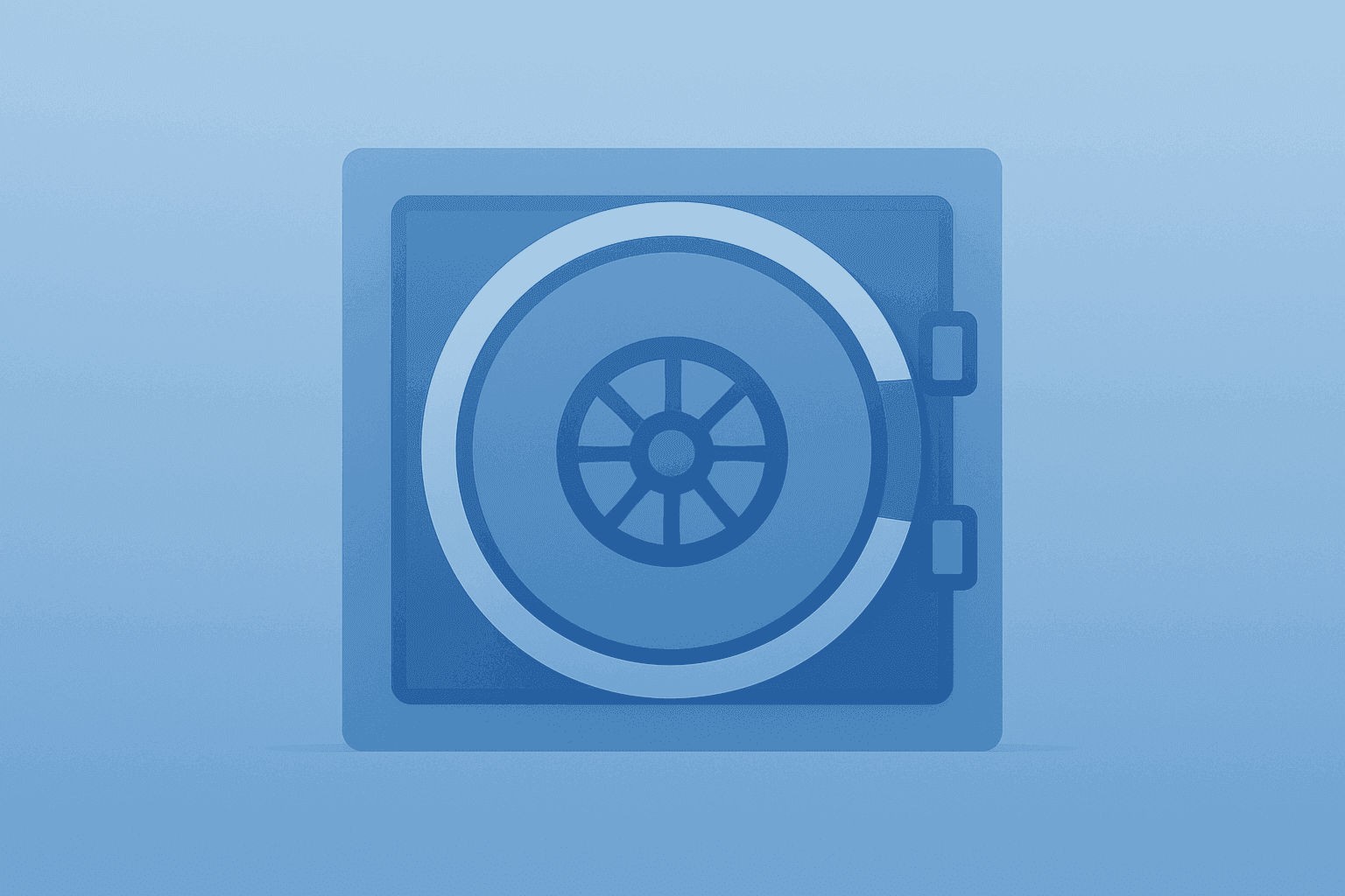 Flat-vector bank vault with dimming light symbolizing safe-haven demand for the 10-Year Treasury Yield during risk-off.