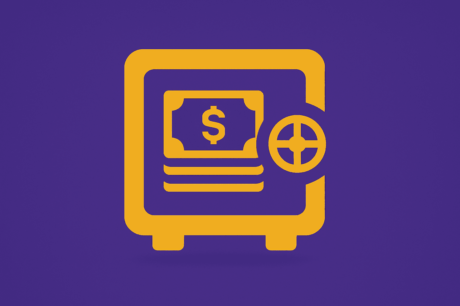 Minimalist vector cash vault icon representing D-Wave Q3 2025 results, showing revenue growth and warrant cash surge.