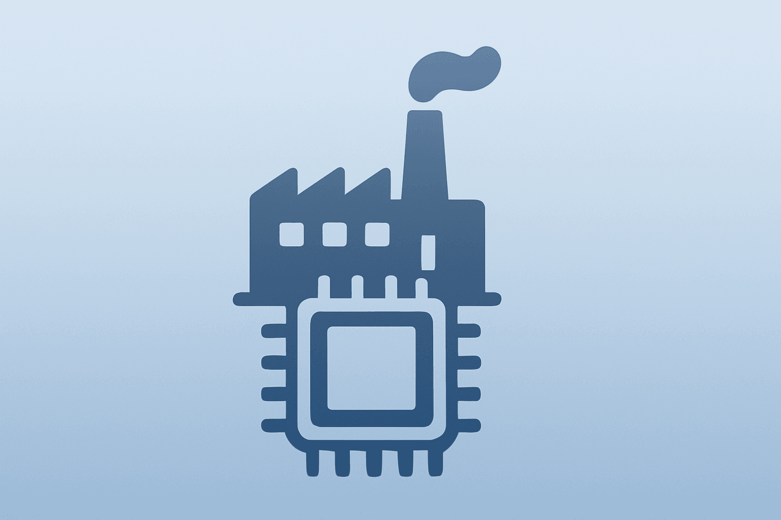 Flat vector of a semiconductor chip merging into a larger module to represent the Nvidia Groq deal and executive moves.