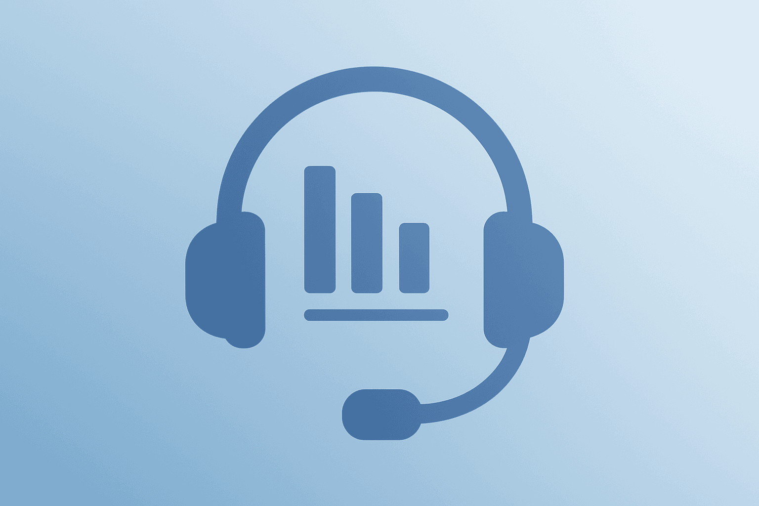 Flat vector of a call-center headset with dimming indicator symbolizing Concentrix earnings squeeze amid record cash flow.