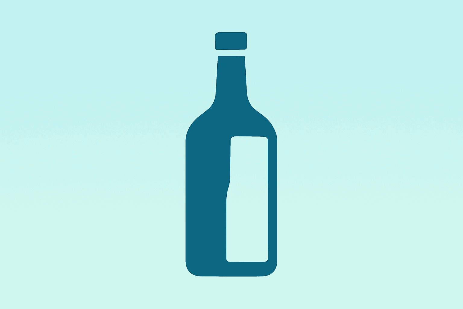 Flat vector of a beer and spirit bottle pair symbolizing Constellation Brands earnings driven by beer and spirits strength.
