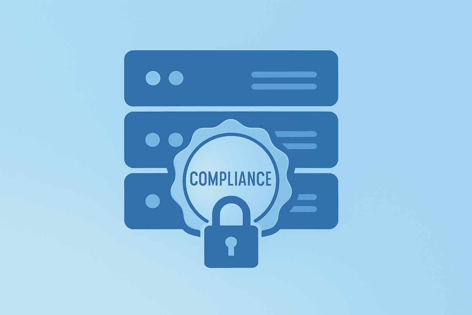 Flat-vector corporate server fused with a regulatory shield evoking China Reviews Meta Manus Acquisition and scrutiny.