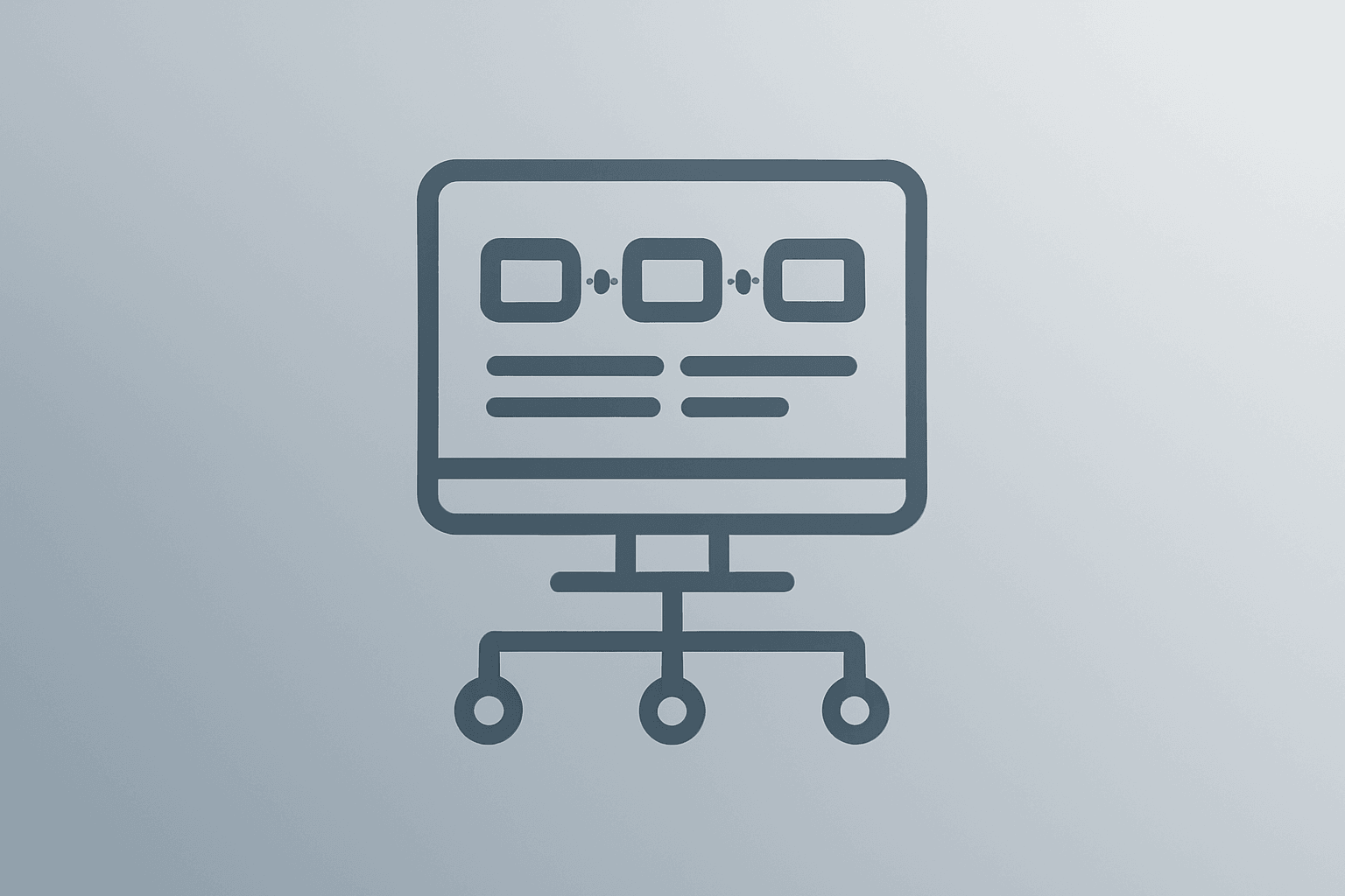 Flat vector of a server fused with circuit traces to symbolize ServiceNow stock surge and software sector rotation.