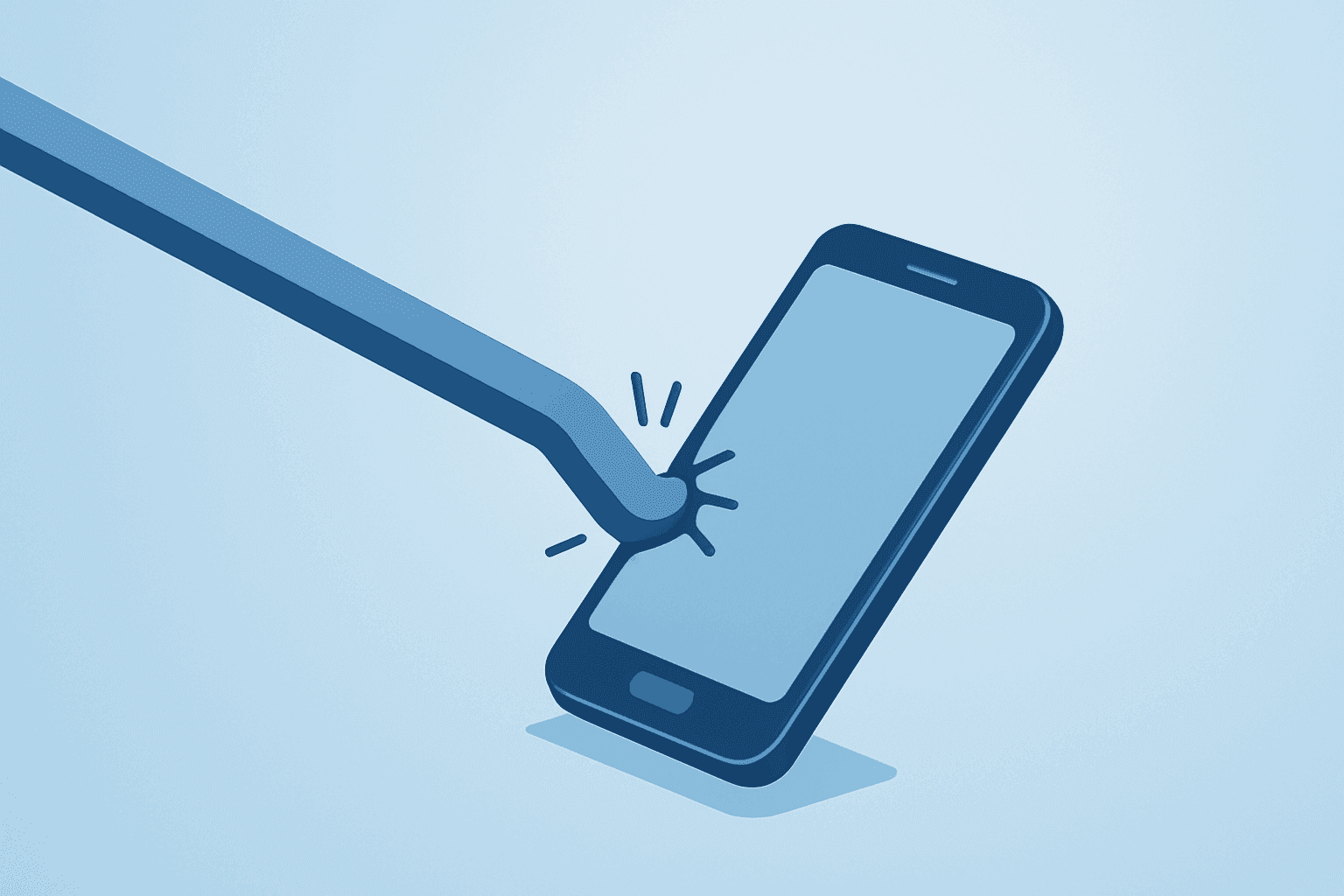 Flat-vector cover of an industrial rod and smartphone under strain illustrating Canada retaliatory tariffs.