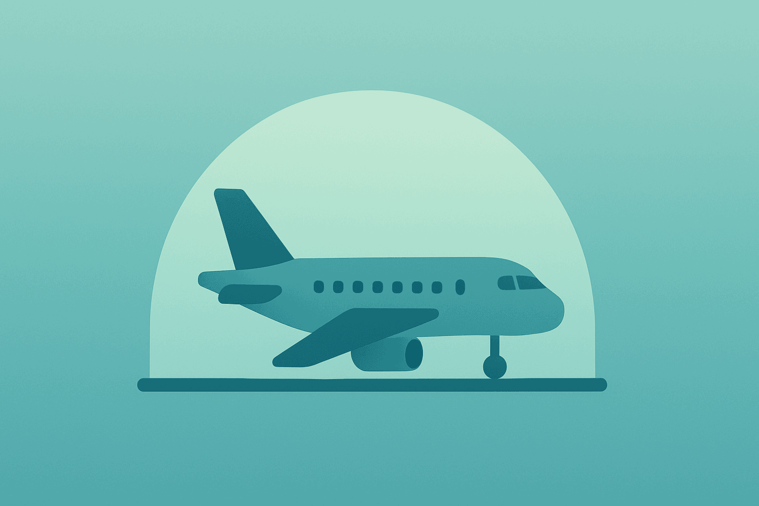 Flat-vector jet engine braced under dimmed light to symbolize carrier distress and Trump Spirit Airlines aid focus