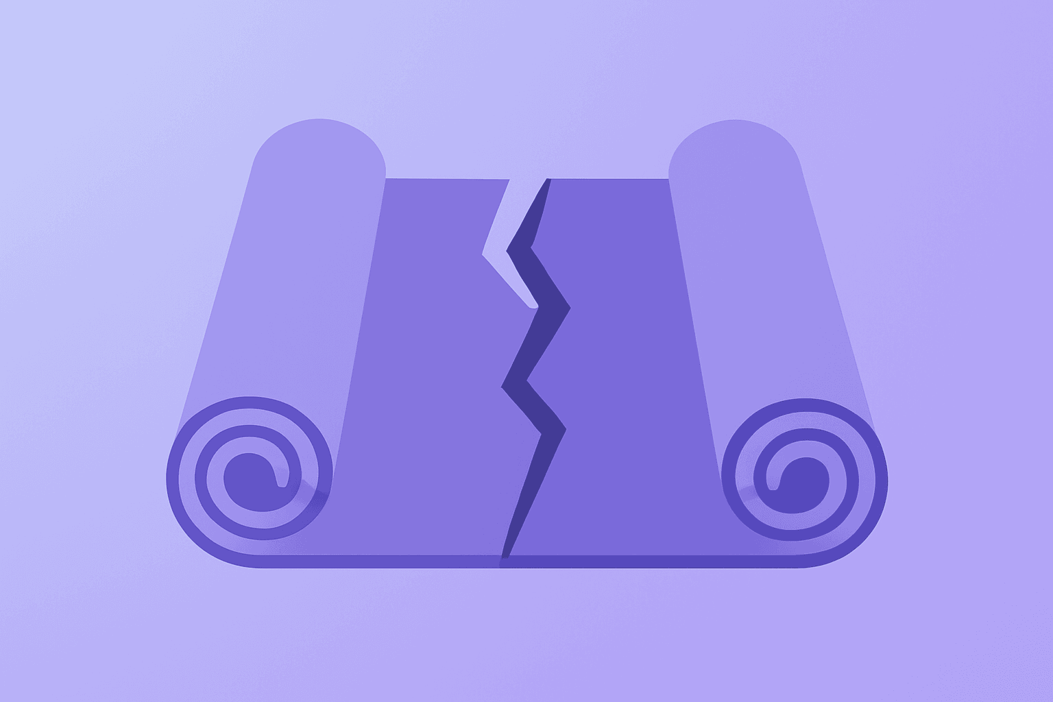 Flat filled vector of a cracked athletic fabric panel to symbolize the Lululemon proxy fight over board control.