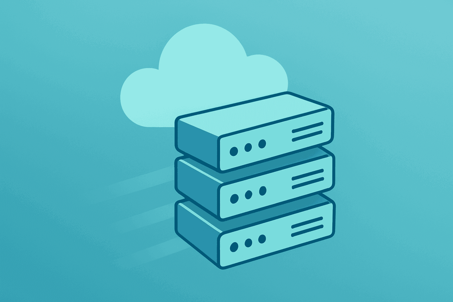 Flat filled vector of a cloud server module surging forward to symbolize Anthropic valuation tied to a $40-50B funding round.