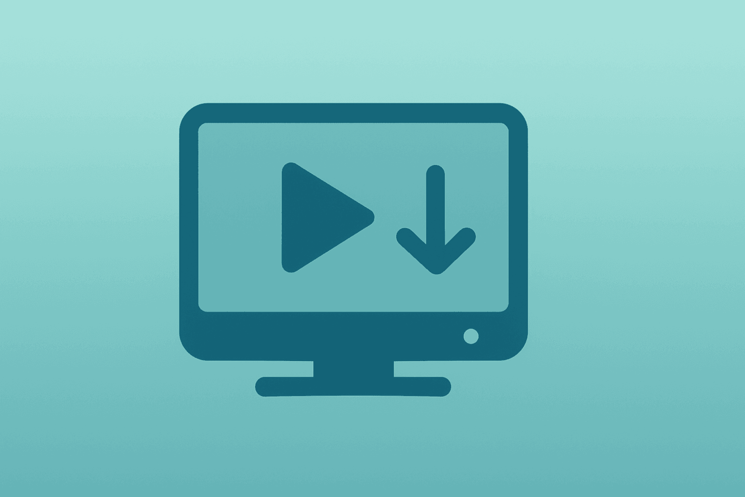 Flat filled vector of a streaming device with a dimming play icon to symbolize the Netflix downgrade and engagement risk.