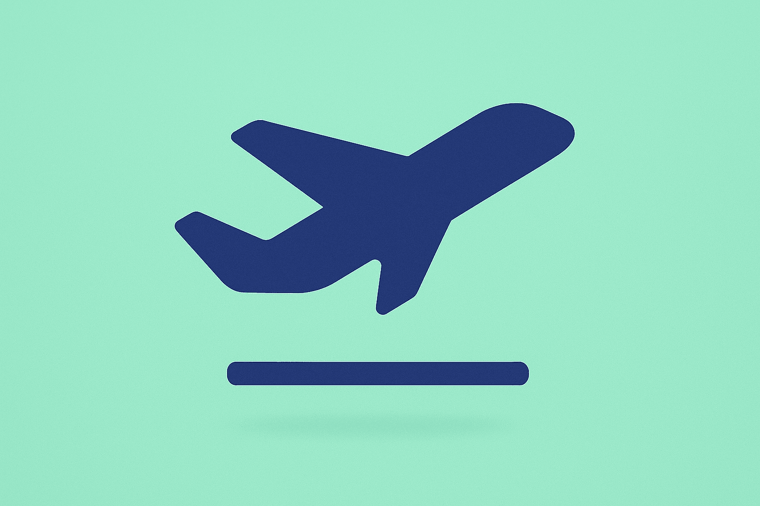 Minimal flat vector plane icon representing Boeing 787 orders and Central Asia long-haul demand.