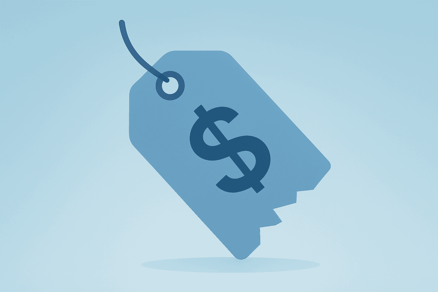 Flat vector retail price tag with fractured edge symbolizing a shutdown-driven data gap delaying November 2025 CPI release.