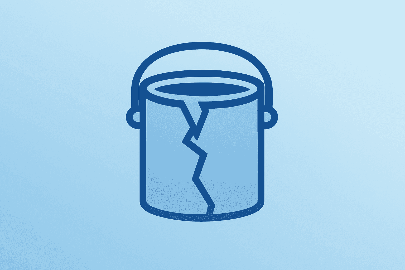Flat filled vector of a paint can fused with fractured globe symbolizing AkzoNobel rejects takeover bid and regulatory risk.