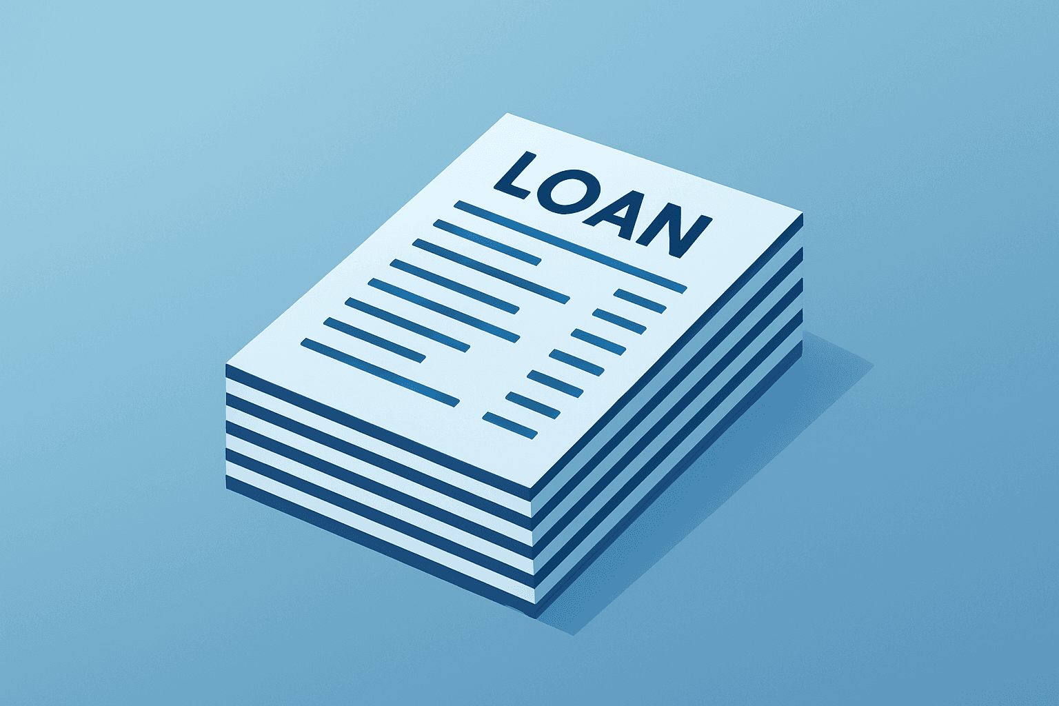Flat vector diagonal loan ledger stack symbolizing SoFi Q4 2025 Earnings, member growth and loan originations.