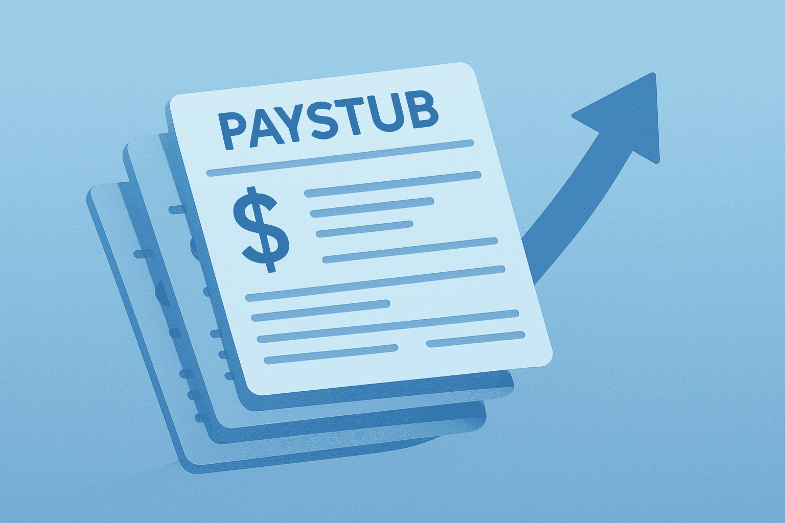 Flat filled vector of a payroll ledger lifting to evoke ADP Jobs September 2026 private payrolls rebound and pay growth.